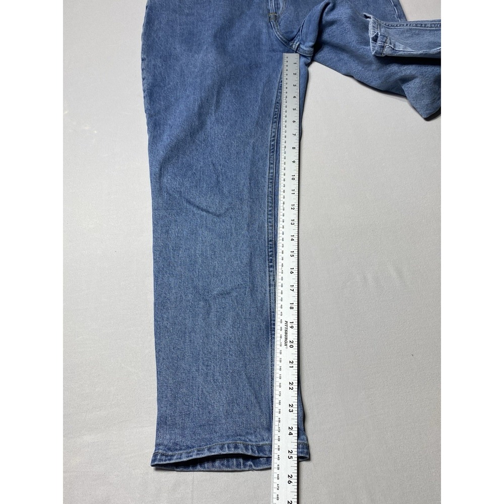Everlane 90s Cheeky High Rise Straight Leg Jeans Womens 31 Crop Blue Denim Denim - Picture 3 of 9